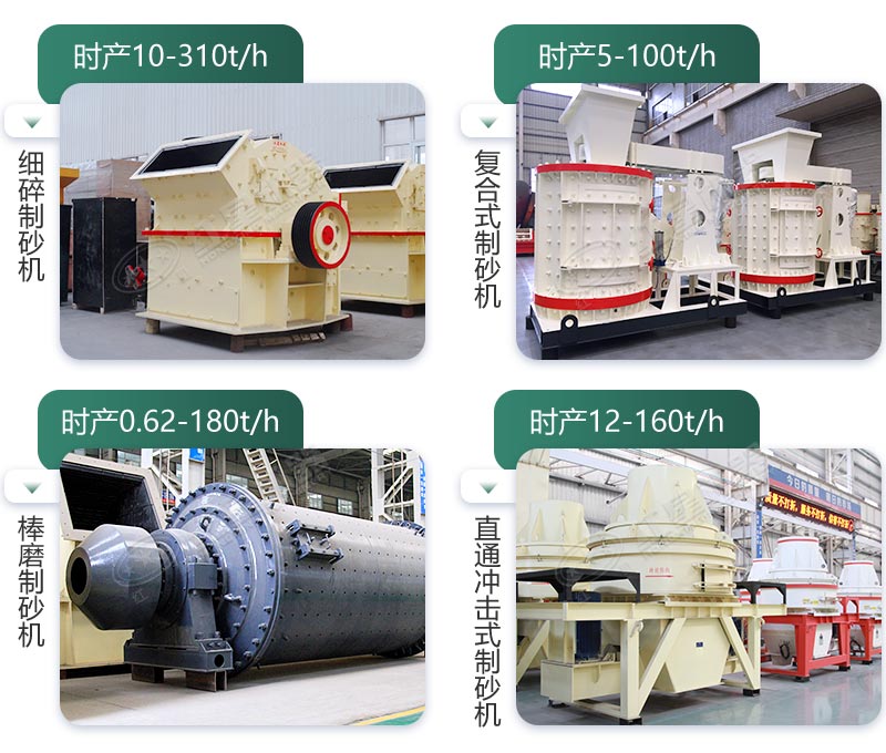 不同型號(hào)的制砂機(jī)