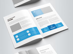 藍(lán)色科技公司畫冊(cè) 引領(lǐng)未來，智繪藍(lán)圖